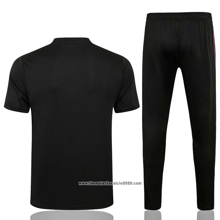 Tuta da Track Paris Saint-Germain Jordan Manica Corta 2021 2022 Nero